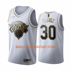 Maillot NBA New York Knicks Julius Randle 30 Nike 2019-20 Blanc Golden Edition Swingman - Homme